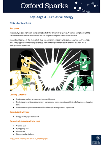 Shedding Light on the Situation - KS4: Explosive Energy