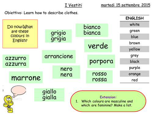 Vestiti / Clothes