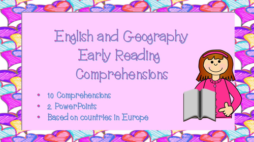 10 New Curriculum KS1 and Lower KS2 English Early Reading Comprehension (Geography, Europe).