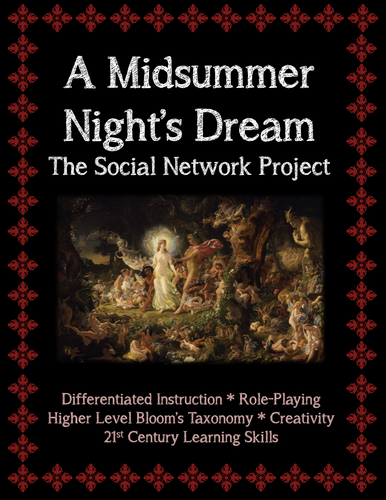 A Midsummer Night's Dream Social Network Project (Character Analysis)