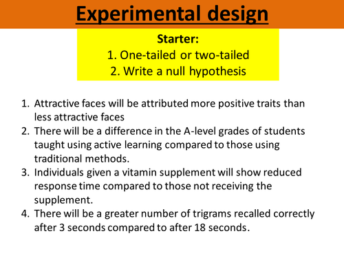 using experimental design methods to study a research question enhances