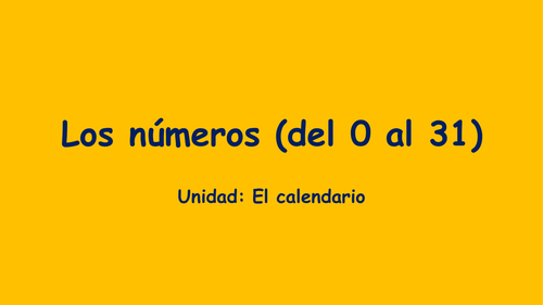 El calendario español