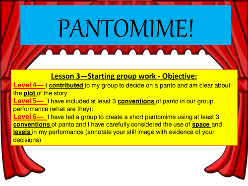 PANTOMIME! Lesson 3 