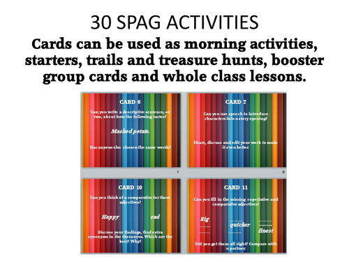 30 SPAG challenges ks2