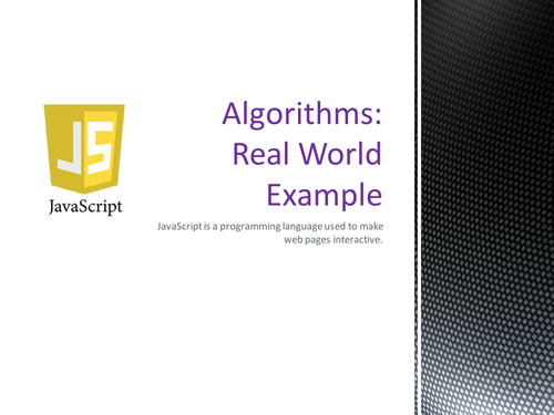 Algorithms in the Real World - A JavaScript Example