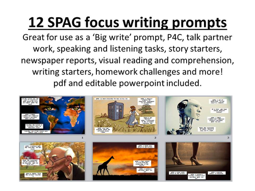 SPAG focus writing prompts