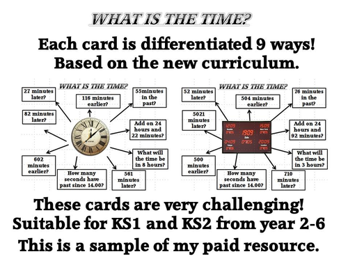 time challenge cards
