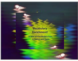 Vocabulary Lists, Activities and Tests SAMPLE