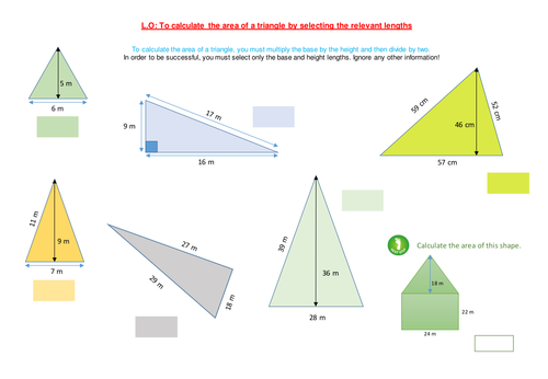 Area of triangles