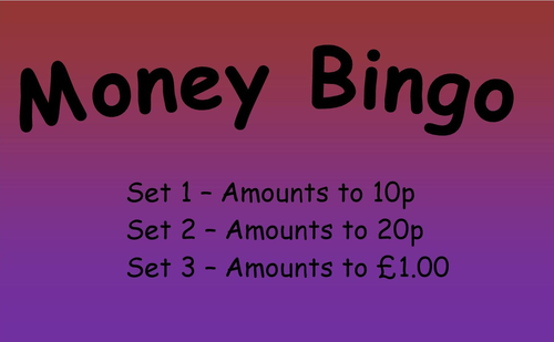Money Bingo - 3 sets