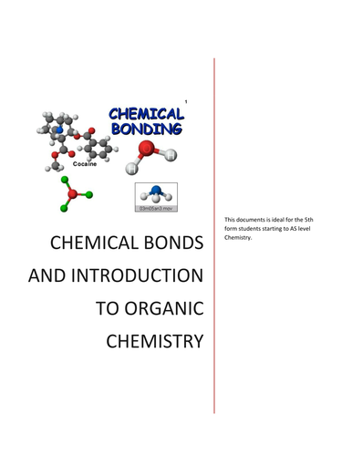 All about bonding AS Level --- introduction to org chemistry