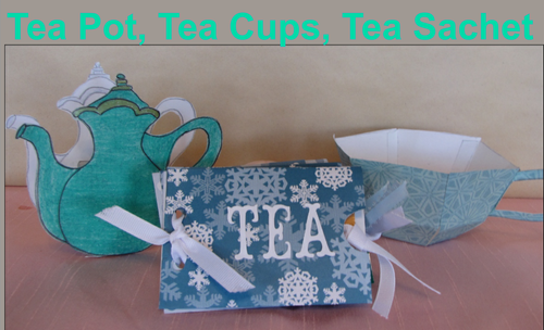 Mother's Day Craft - Tea Pot, Tea Cup & Saucer, Tea Sachet