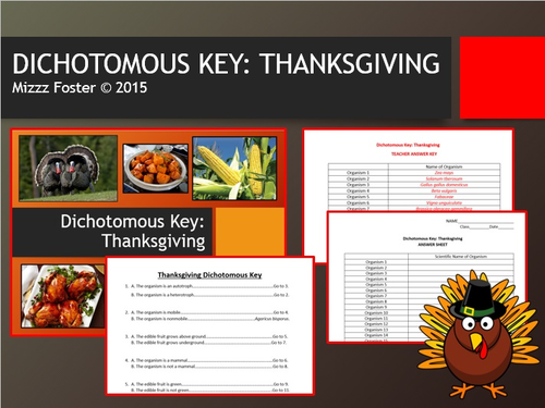 Dichotomous Key: Thanksgiving