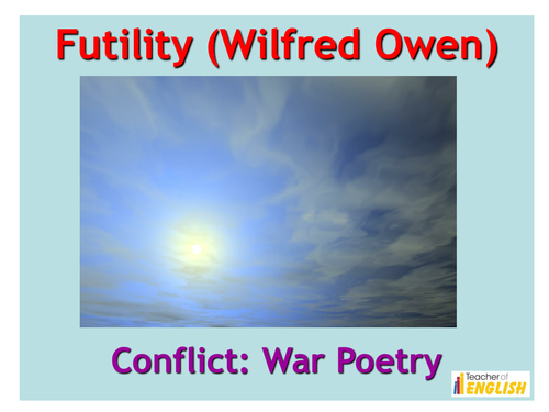 essay on the poem futility