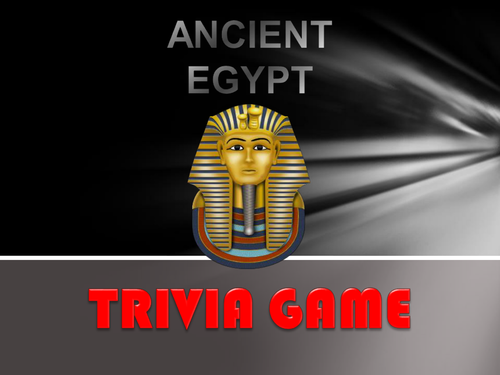 Ancient Egypt Trivia Game: Fun Stuff