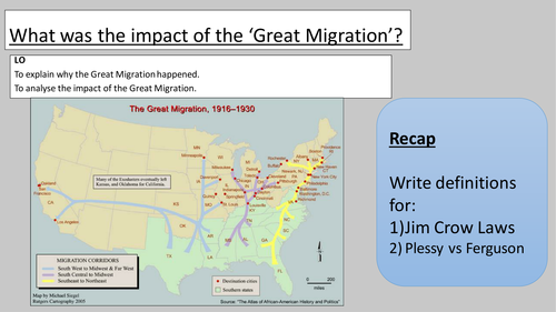 What was the impact of the ‘Great Migration’?