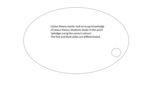 Colour theory starter activities