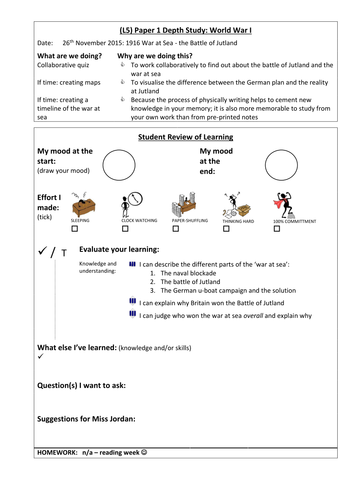 The Battle of Jutland 1916 GCSE