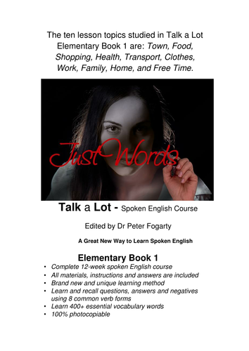 Talk A Lot - Complete Teaching Pack For Getting ESL Students Talking In English!