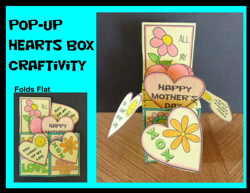 Mother's Day Craft - POP-UP Hearts Box Card