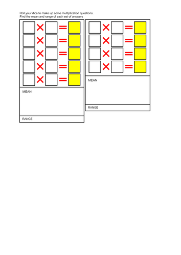 Calculating mean and range