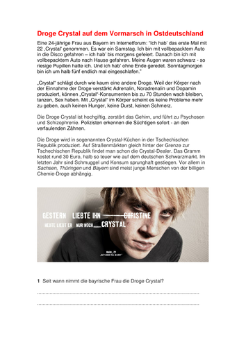 Droge Crystal auf dem Vormarsch in Ostdeutschland