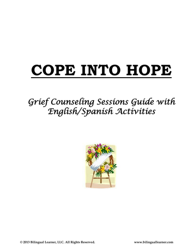 Bilingual Grief Counseling Guide with English/Spanish Activities