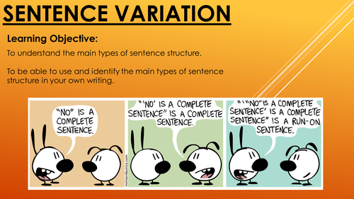 sentence-variation-teaching-resources