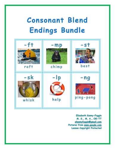 Know the Code: Ending Consonant Blends Bundle