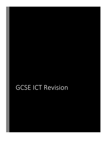 AQA GCSE ICT Revision Guide by panoss - Teaching Resources - TES