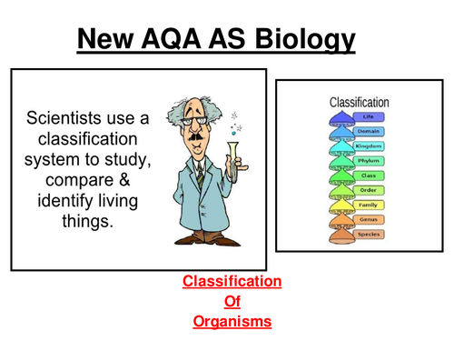 New AQA AS Biology - Classification