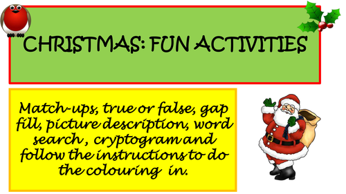 Fun Activities for Christmas