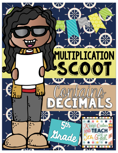 5th Grade Multi-Digit Multiplication with Decimals SCOOT Game
