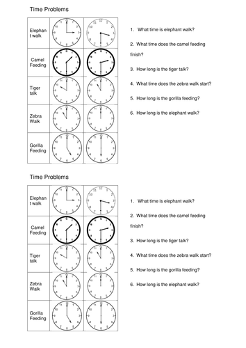 Time Problems KS3 Starters by vikkibushell - Teaching Resources - TES