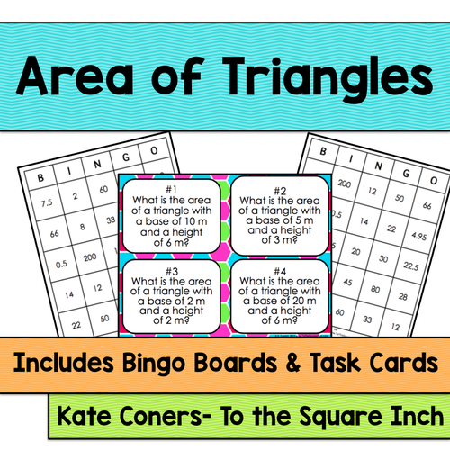 Area of Triangles Bingo