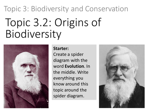 Topic 3.2 Origins of Biodiversity (ESS)