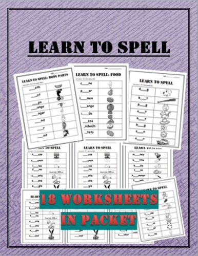 Learn to spell: Worksheets with pictures to help!