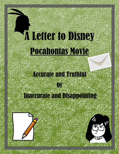 Pocahontas Saves John Smith Primary Source Letter Activity