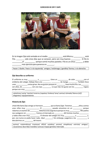 Zipe Y Zape Y El Club De La Canica Exercises To Accompany Dvd Teaching Resources