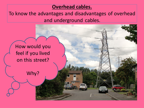 Overhead cables