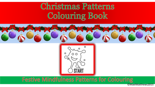 Christmas crafts. Christmas Patterns Colouring Book