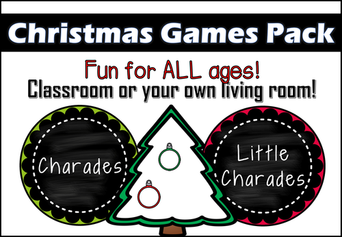 Christmas Games Pack for your classroom or your living room!