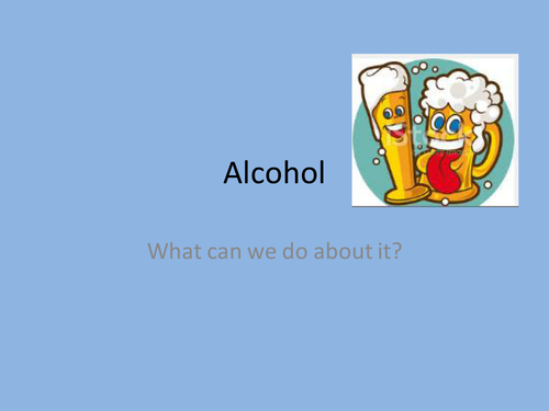 What to do about alcohol.