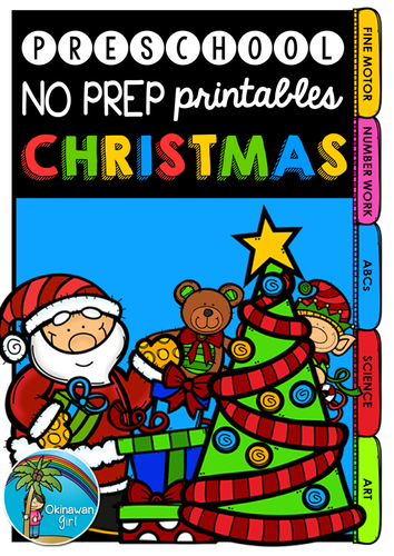Christmas No Prep Printables for Preschoolers