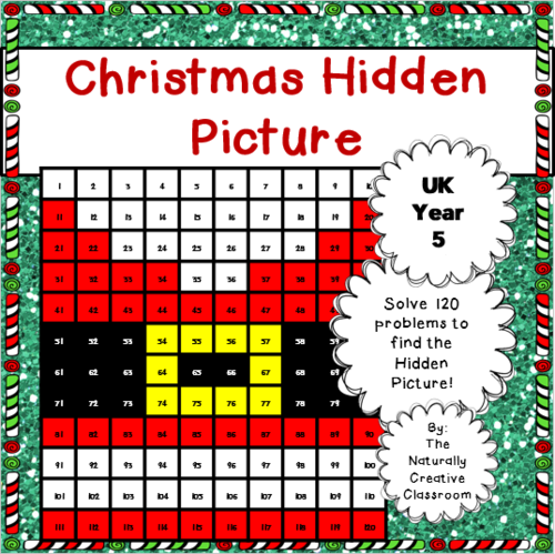 Christmas Hidden Picture Year 5