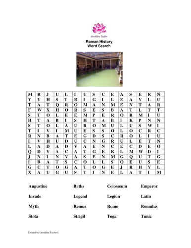 Roman History Word Search