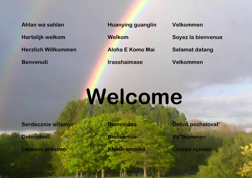 Welcome Poster