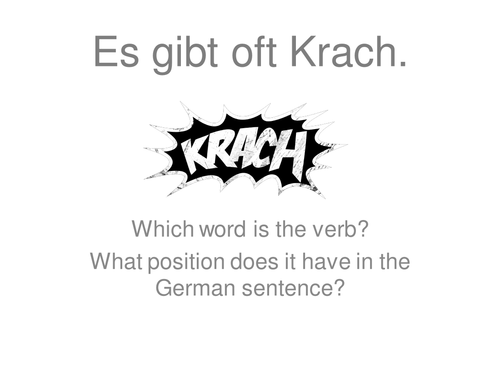 Word Order Nebensatz - Hauptsatz