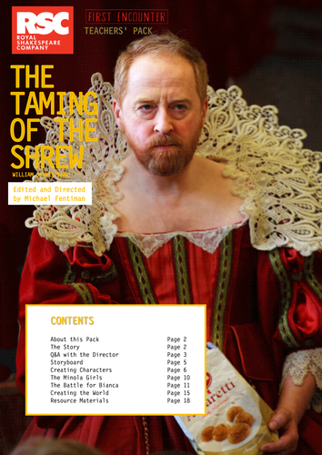 First Encounters:  The Taming of the Shrew 2014 Teacher Pack