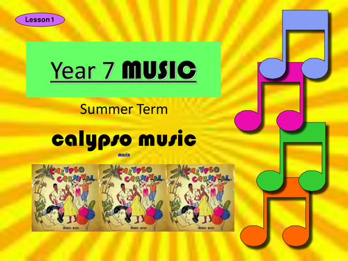 Calypso Unit of Work (Year 7/8).